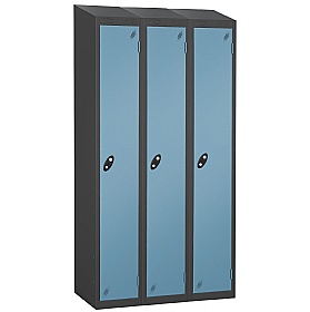 Equinox Black Antibacterial Sloping Top Lockers -