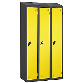 Equinox Black Antibacterial Sloping Top Lockers -