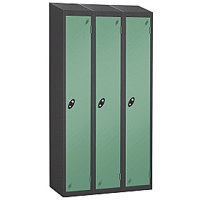 Equinox Black Antibacterial Sloping Top Lockers
