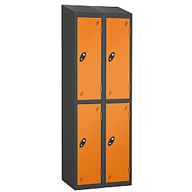 Equinox Black Antibacterial Sloping Top Lockers -
