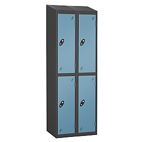 Equinox Black Antibacterial Sloping Top Lockers