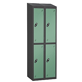 Equinox Black Antibacterial Sloping Top Lockers