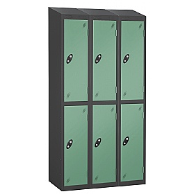 Equinox Black Antibacterial Sloping Top Lockers