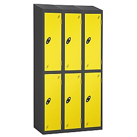 Equinox Black Antibacterial Sloping Top Lockers