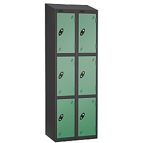 Equinox Black Antibacterial Sloping Top Lockers