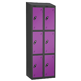 Equinox Black Antibacterial Sloping Top Lockers