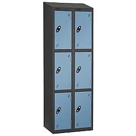 Equinox Black Antibacterial Sloping Top Lockers -