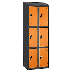 Equinox Black Antibacterial Sloping Top Lockers -