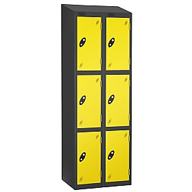 Equinox Black Antibacterial Sloping Top Lockers -