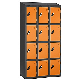 Equinox Black Antibacterial Sloping Top Lockers