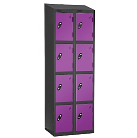 Equinox Black Antibacterial Sloping Top Lockers -