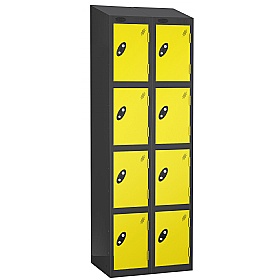 Equinox Black Antibacterial Sloping Top Lockers -