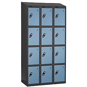 Equinox Black Antibacterial Sloping Top Lockers -