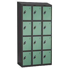 Equinox Black Antibacterial Sloping Top Lockers -