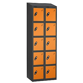 Equinox Black Antibacterial Sloping Top Lockers