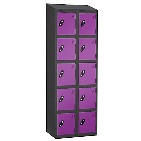 Equinox Black Antibacterial Sloping Top Lockers