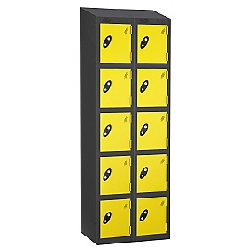 Equinox Black Antibacterial Sloping Top Lockers