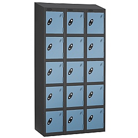 Equinox Black Antibacterial Sloping Top Lockers