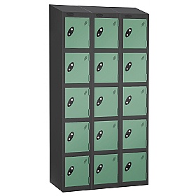 Equinox Black Antibacterial Sloping Top Lockers