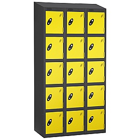 Equinox Black Antibacterial Sloping Top Lockers