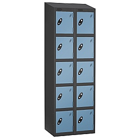 Equinox Black Antibacterial Sloping Top Lockers -
