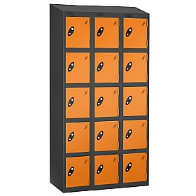 Equinox Black Antibacterial Sloping Top Lockers -