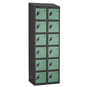 Equinox Black Antibacterial Sloping Top Lockers -