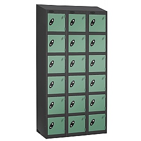 Equinox Black Antibacterial Sloping Top Lockers -