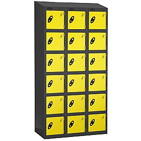 Equinox Black Antibacterial Sloping Top Lockers -
