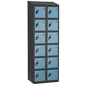 Equinox Black Antibacterial Sloping Top Lockers