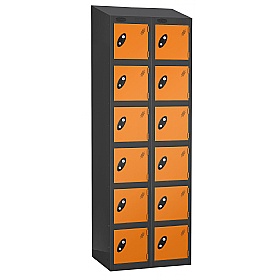 Equinox Black Antibacterial Sloping Top Lockers