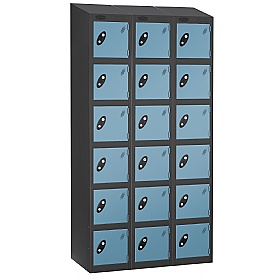 Equinox Black Antibacterial Sloping Top Lockers