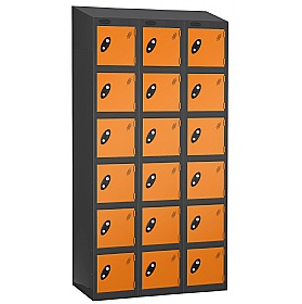 Equinox Black Antibacterial Sloping Top Lockers