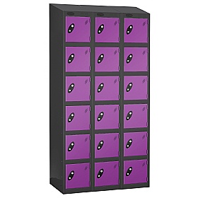 Equinox Black Antibacterial Sloping Top Lockers