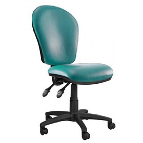 Ascot High Back Vinyl 3-Lever Operator Chairs