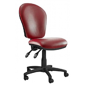 Ascot High Back Vinyl 3-Lever Operator Chairs