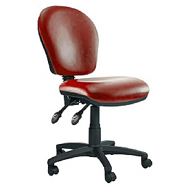 Ascot Medium Back Vinyl 3-Lever Operator Chairs