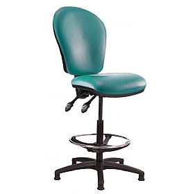 Ascot High Back Vinyl Draughtsman Chairs