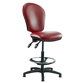 Ascot High Back Vinyl Draughtsman Chairs