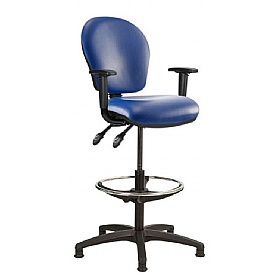 Ascot Medium Back Vinyl Draughtsman Chairs