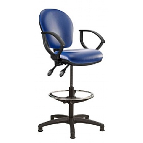Ascot Medium Back Vinyl Draughtsman ChairsNew Prod