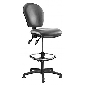 Ascot Medium Back Vinyl Draughtsman Chairs