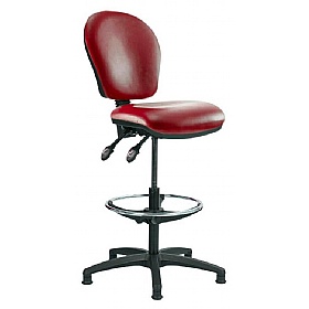 Ascot Medium Back Vinyl Draughtsman Chairs