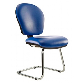 Ascot Medium Back Vinyl Visitor Chairs