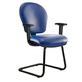 Ascot Medium Back Vinyl Visitor Chairs