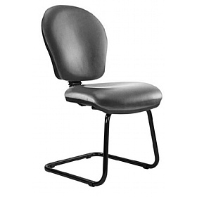Ascot Medium Back Vinyl Visitor Chairs