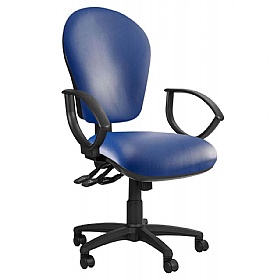 Ascot Heavy Duty Vinyl 3-Lever Task Chairs