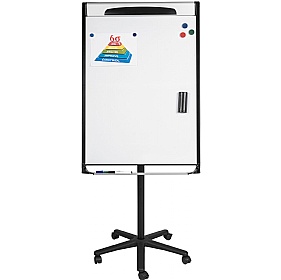 Bi Office Mastervision Mobile Magnetic Flipchart Easel