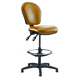 Ascot Medium Back Vinyl Draughtsman Chairs