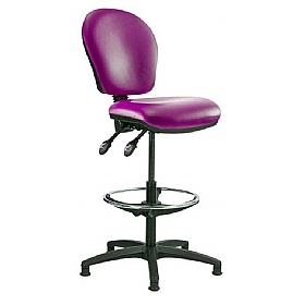 Ascot Medium Back Vinyl Draughtsman Chairs